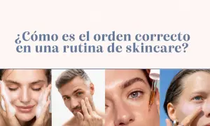 Rutina de skincare: limpieza, sérum y crema. Descubre el orden correcto para tu piel.