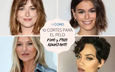 Mujeres con diferentes cortes de pelo, ideales para el tratamiento cabello fino y escaso.