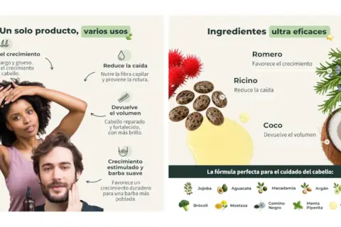 Aceite de romero para el pelo: favorece el crecimiento, reduce la caída y devuelve el volumen. Ingredientes naturales para un cabello fuerte y brillante.