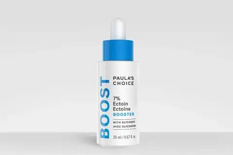 Frasco de Paula's Choice con ectoína, un ingrediente que protege y calma la piel.