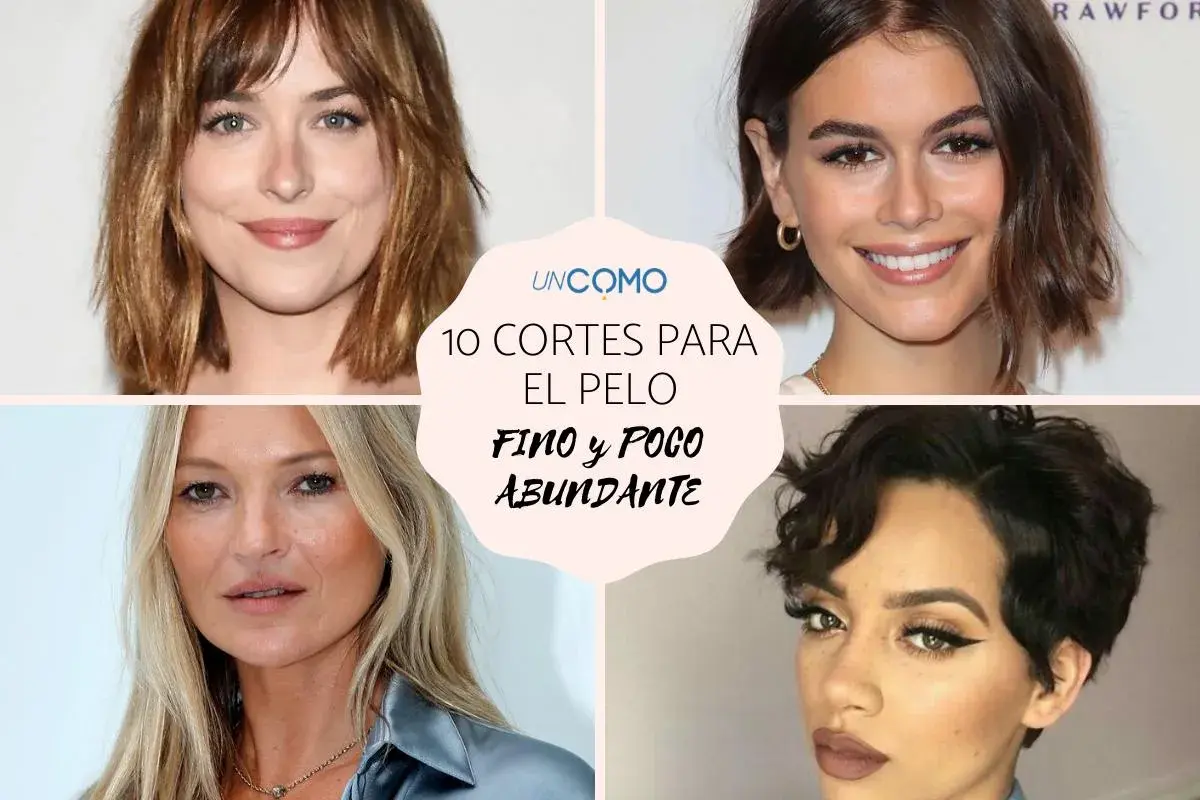 Mujeres con diferentes cortes de pelo, ideales para el tratamiento cabello fino y escaso.